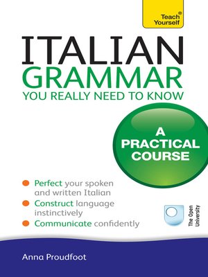cover image of Italian Grammar You Really Need To Know
